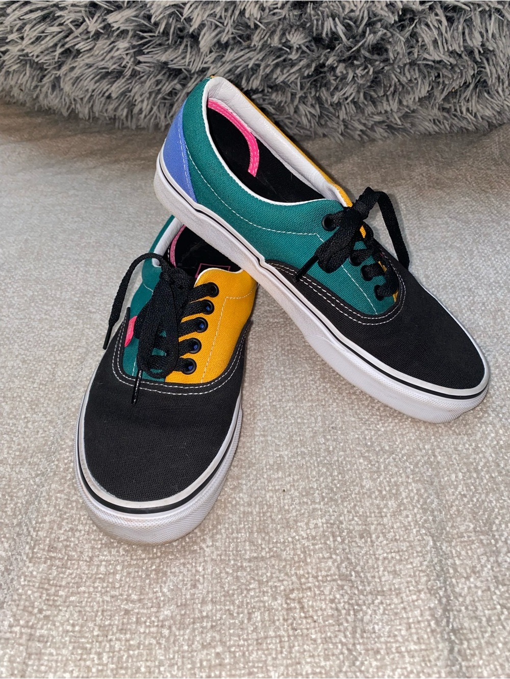 Vans Era Multi-Color Colorblock Sneakers Size 8.5